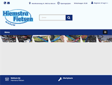 Tablet Screenshot of hiemstrafietsen.nl